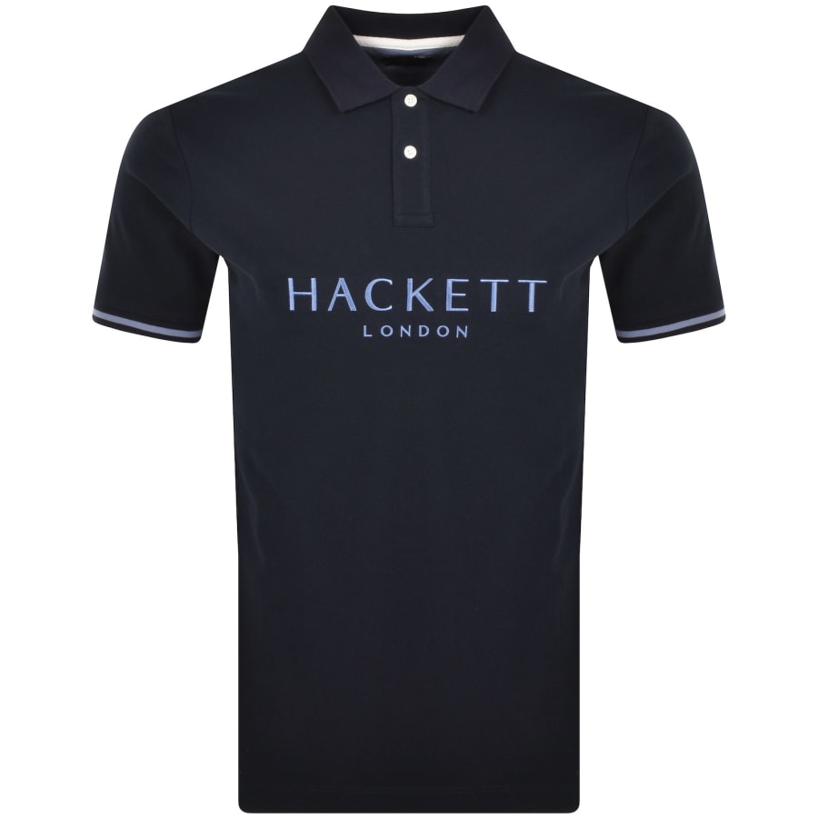 Hackett Polo T Shirt Navy Mainline Menswear United States